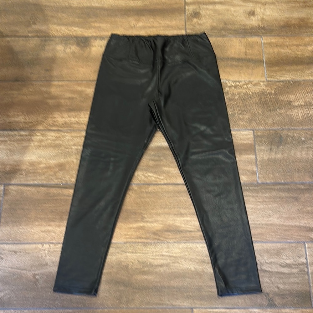 Black Faux Leather Leggings